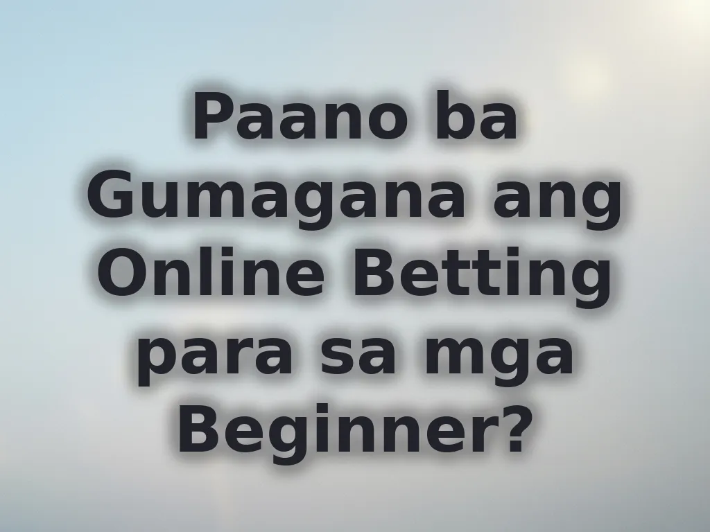 Basic na gabay sa betting